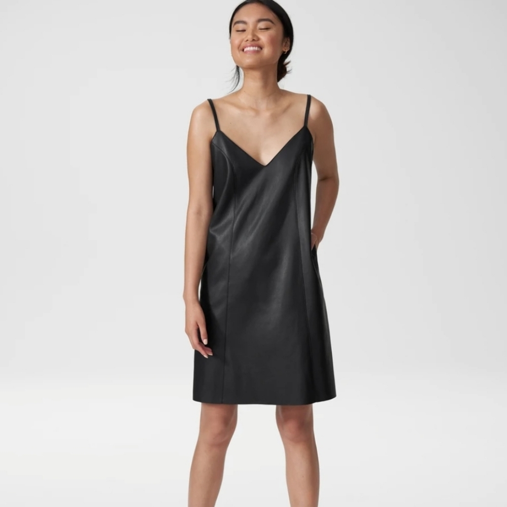 NWT US Hen Vegan Leather Slip Dress size L(22/24)